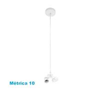 Arm. colgante cara 3xe27 blanco m10 regx10x10 cm