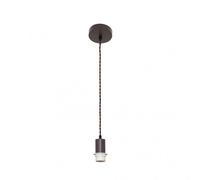 Arm.colgante p/pantalla cara 1xe27 marron/cuerda regx10x10 cm