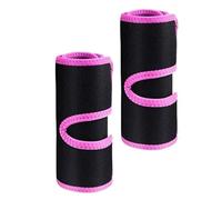 Arm Fat Burning Trimmers, 2 pcs Sauna Sudor Banda Mangas Adelgazantes, Sports Arm Guard Mujeres Hombres Ejercicios Envolturas Más Delgadas, Aumenta la Circulación de Calor y Pierde Grasa (Rosa)