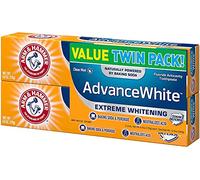 Arm & Hammer Arm & Hammer Advance bianco Extreme Whitening Bicarbonato di sodio e perossido di dentifricio, menta fresca, Doppia Pack 6 once (Confezione da 2)