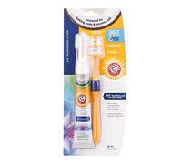 ARM & HAMMER Fresh Spectrum Kit Dental de Coco para Perros - Incluye Cepillo de dientes 360°, Pasta Dientes de Coco y Menta, y Cepillo de silicona para dedos. Elimina la placa y el sarro.