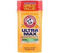 Arm & Hammer Ultra Max Fresh Solid Antiperspirant Deodorant, 2.6 Oz, Twin Pack by Arm & Hammer