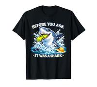 Arm, Leg Amputee Funny Shirts Before You Ask It Was A Shark Camiseta