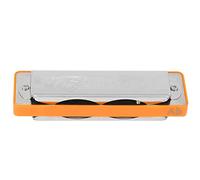 Arm nica de 10 Agujeros Blues en Si bemol Ab Ideal para Principiantes Construcci n en ABS y Ca as de Bronce Fosforado Color Naranja Perfecta como Musical