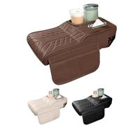 Arm Rest Cover For Car PU Leather Organizer Cup Holder
