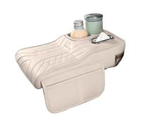 Arm Rest Cover - Vehicle Console Pad, Automobile Arm Support Cushion, Supple Faux Leather Covering, Integrated Storage Pocket, Automotive Interior Accessories, Ideal for Vehicle Display