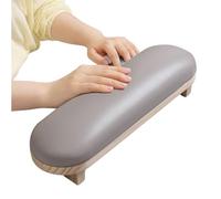 Arm Rest For Nails - No Slip Wipe-Friendly Waterproof Holder Stand With PU Cover - Wrist Pressure Relief Hand Rest For Nails | For Practice Salon Manicure Home Station Room Client Beginners