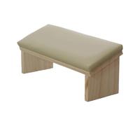 Arm Rest Nail Tech, Bevel Design Wooden PU Leather, Support For Nai, Manicure Pads, Polishing Relax, Sturdy Thumb Art Stand For Home Use, 1 Piece, 30.5x10.6x12.8cm
