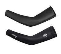 Arm Sleeves, Ice Silk Anti-UV Arm Cover, Breathable Sun Protection Arm Cover, Summer Sports Driving and Riding Sun Protection Men and Women 1 Pair (Negro,L)