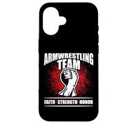 Arm Wrestling Grip Arm Wrestling Entrenamiento Lucha Libre Carcasa para iPhone 16