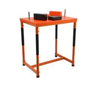 Arm Wrestling Table - Mesa profesional para entrenamiento y competición, soporte antideslizante, marco de acero resistente, acolchado ergonómico, para atletas y clubes, color naranja