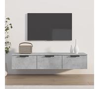 Arma de Pared Madera contrachapada Gris hormigón 102x30x20cm Salón Librerías