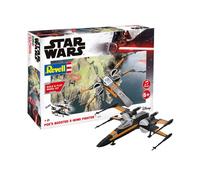 Revell Build & Play 06777 Poe's Boosted X-wing Fighter, 1:78 Star Wars Modellbausatz für Einsteiger zum Stecken und Spielen, Mehrfarbig
