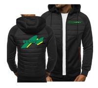ARMAAN Abrigos Hombre, Chaqueta Acolchada Y Acolchada Para FENDT, Ropa Deportiva Cárdigan Sudaderas Capucha, Ropa Exterior Térmica De Invierno, Abrigo Grueso Bolsillos Cremallera,Black1-m