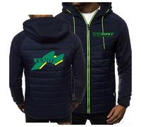 ARMAAN Abrigos Hombre, Chaqueta Acolchada Y Acolchada Para FENDT, Ropa Deportiva Cárdigan Sudaderas Capucha, Ropa Exterior Térmica De Invierno, Abrigo Grueso Bolsillos Cremallera,Blue-s