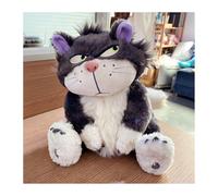 ARMAAN Peluche de Cenicienta Gris, Peluche de Gato Malo Esponjoso, Almohada de Peluche cómoda y esponjosa, Regalo de cumpleaños y día de San Valentín para niños, niñas, Damas y Novias,Grey-80cm