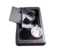 Armablage - de Almacenamiento Multifuncional de Piel sintética, Soporte para Bebidas, Organizador y Almacenamiento, para SUV, camión, Viaje por Carretera, Camping, Actividades Familiares, Tiempo