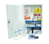 Armadietto emergenza in metallo 30x14x46 cm con prodotti per pronto soccorso AB-207