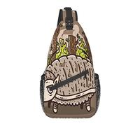 Armadillo Cartoon Cross Chest Bag Diagonalmente Sling Mochila Crossbody Bolsa de Hombro Viajes Senderismo Mochilas para Hombres Mujeres
