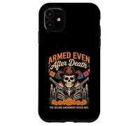 Armado Incluso después de la Muerte Esqueleto patriótico Día de los Muertos Carcasa para iPhone 11
