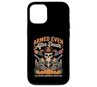 Armado Incluso después de la Muerte Esqueleto patriótico Día de los Muertos Carcasa para iPhone 12/12 Pro