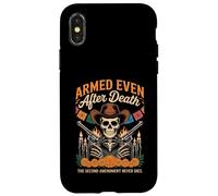 Armado Incluso después de la Muerte Esqueleto patriótico Día de los Muertos Carcasa para iPhone X/XS