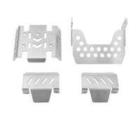 Armadura de chasis de Placa de Acero Inoxidable para Coche de Control Remoto Mustang de simulación 1/8 H8P Compatible con 1/8 H8P