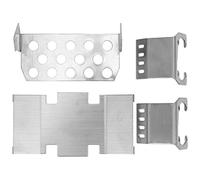 Armadura de chasis para placa protectora de eje, 4 Uds., para trepador de control remoto, Axial SCX10 II 90046 90047