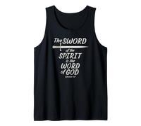 Armadura de Dios, la Espada del Espíritu es la Palabra de Dios Camiseta sin Mangas