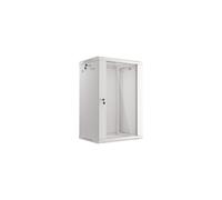 Armadura de instalación suspendida - LANBERG - WF01-6418-10S - 19 pulgadas - 18U - Puerta de vidrio - Gris