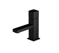 Armadura de lavabo Steinberg de la serie 160, agua fría, sin desagüe, proyección de 100 mm, 1602500S, Color: negro mate