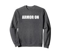 Armadura Puesta Sudadera, Unisex para Adultos, Jaspeado Oscuro, L