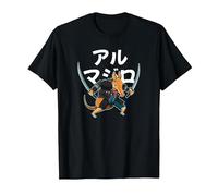 Armadura Samurai Armadura Combatiente Camiseta, Hombre, Negro, XXL