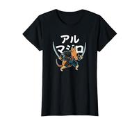 Armadura Samurai Armadura Combatiente Camiseta, Mujer, Negro, XXL