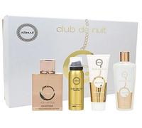 Armaf Club De Nuit Milestone Gift Set EDP 30 ml, Jabón Sólido 130 g, Spray Corporal 50 ml y Laca para el Cabello 55 ml - 30 ml