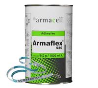 Armaflex armacell 520 - Pegamento para placas de caucho y mangueras (lata de 1,0 L, incluye cordón Scorprotect)