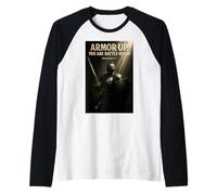 Armámonos para la batallaDiseño Cristiano Efesios 613 Camiseta Manga Raglan