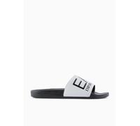 EA7 Emporio Armani - Chanclas unisex con maxi logo 7X000108AF15118 8059659607957 -, Blanco Negro Mz096, 44 EU