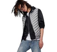 ARMANI EXCHANGE Chaleco gris plateado / blanco, Talla S