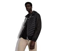 Armani Exchange 100% Down, Front Logo, Elastic Waistband with Logo Chaleco para Hombre, Negro (Black/Melange Grey), XXL