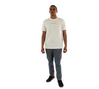 Armani Exchange 1991 Center Logo tee Camiseta, Blanco Crudo, L Hombres