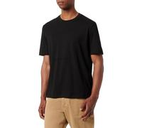 Armani Exchange 1991 Milano/New York Text Creating Central Square On Regular Fit tee Camiseta, Negro, XL para Hombre