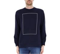 Armani Exchange Milano Edition-Sudadera con Cuello Redondo, Azul Oscuro, XXL para Hombre