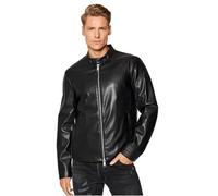 Armani Exchange Eco-Leather Blouson Chaqueta Bomber, Negro (Black 1200), Medium para Hombre
