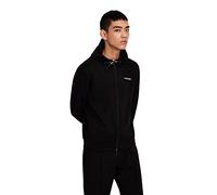 Armani Exchange Everyday French Terry Hoodie Capucha, Negro (Black 1200), Medium para Hombre