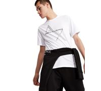 Armani Exchange 8nzt76 Camiseta, Blanco, Large para Hombre