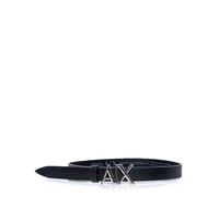 Armani Exchange A|X Cinturón para mujer, Negro -, 85