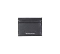 Armani Exchange A|X Men's Leather Gift Set with Credit Card Holder and Key Holder, Black