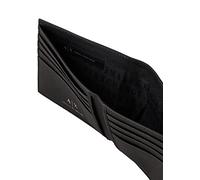 Armani Exchange A|X Plate Logo Saffiano Piel Bifold Wallet Negro
