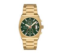 Armani Exchange A|X Reloj cronógrafo Acero Inoxidable, Oro, Aceitunas